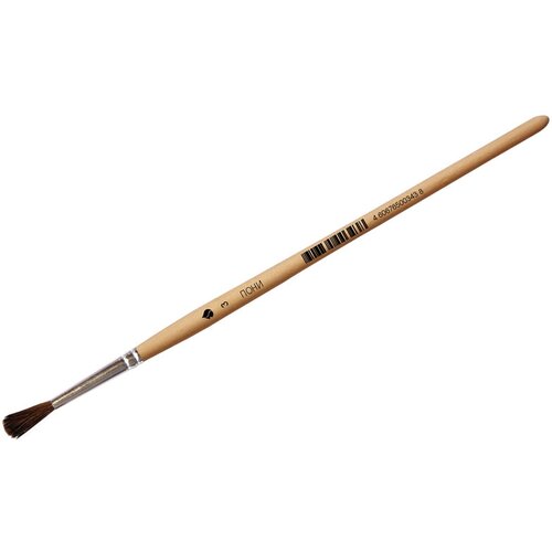 Кисть ХМ, пони, круглая, №3 (С-5503), 10шт.