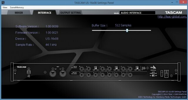 Внешняя звуковая карта Tascam US-16X08