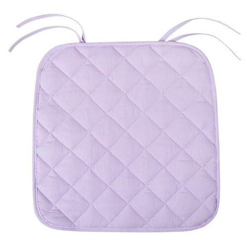 фото Чехол на стул с завязками "цвет эмоций" поплин, лаванда; размер 35 х 38 традиция