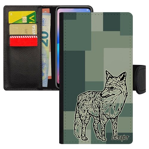 фото Чехол-книжка на смартфон samsung galaxy s7, "лиса" зверь лисенок utaupia