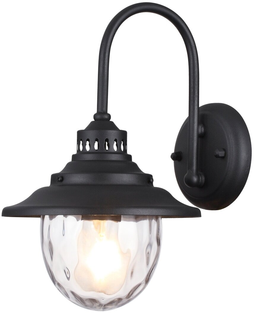 Настенный фонарь уличный черный Odeon Light Kalpi 4836/1W