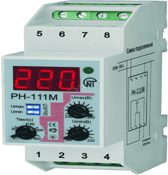 Реле контроля напряжения Новатек-Электро РН-111М - фотография № 11