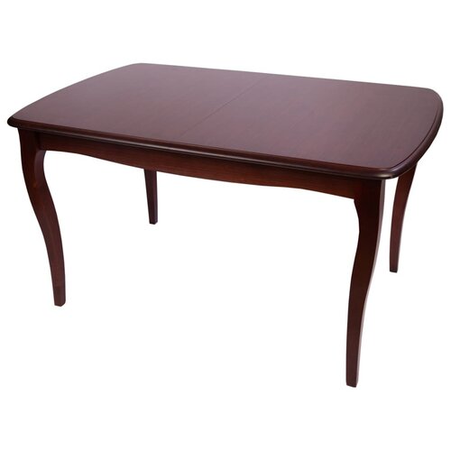 фото Обеденный стол, столбери, венеция м, тон темное красное дерево, прямоугольный, раскладной, классический