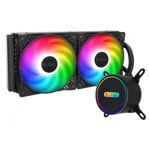 Система водяного охлаждения для процессора PCcooler GI-CL240vc черный/RGB 1 шт.