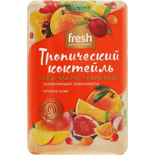 Крем-мыло FRESH Тропический коктейль, 90г - 10 шт.