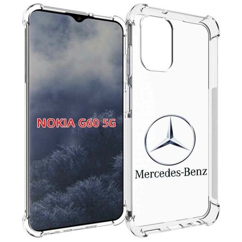 Чехол MyPads mercedes-7 мужской для Nokia G60 5G задняя-панель-накладка-бампер