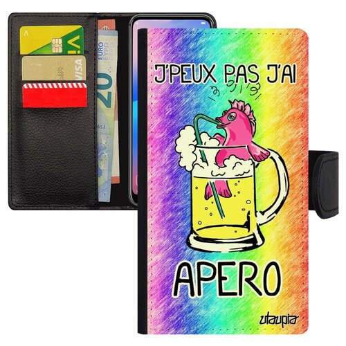 фото Чехол книжка на телефон apple iphone 7 plus, "не могу - у меня аперитив!" предлог коктейль utaupia