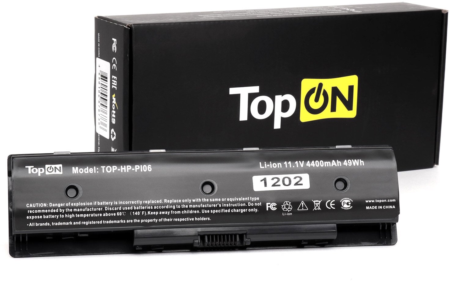 Аккумулятор TopON TOP-HP-P106 для HP P106 , HP Envy 14, 15, 17 Series, HP Pavilion 14, 15, 17 Series - 11.1V 4400mAh - фото №9