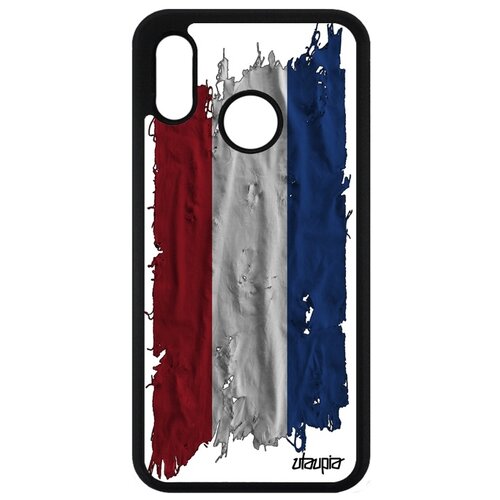 фото Чехол для телефона huawei p20 lite, "флаг голландии на ткани" государственный страна utaupia