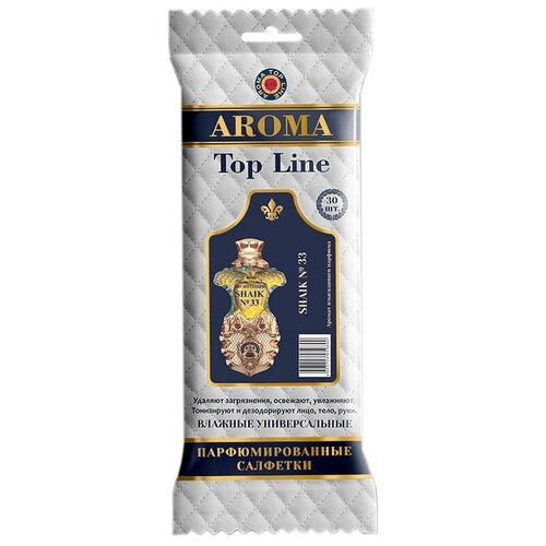Салфетки влажные Aroma-Topline 30 шт. с ароматами женского парфюма №24 Shaik - Shaik №33