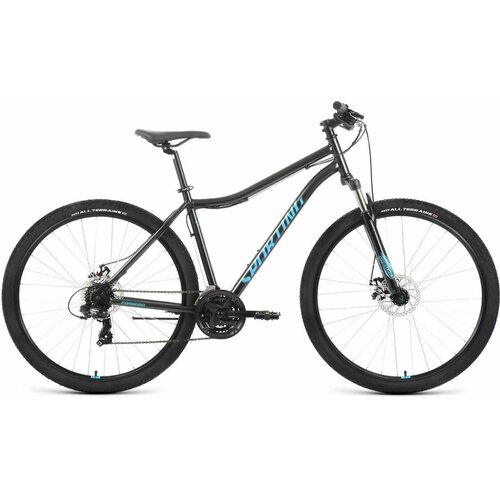 Велосипед Forward Sporting 29 2.0 D (2023) 17" черный/бирюзовый (RB3R9813FXBKXTQ)