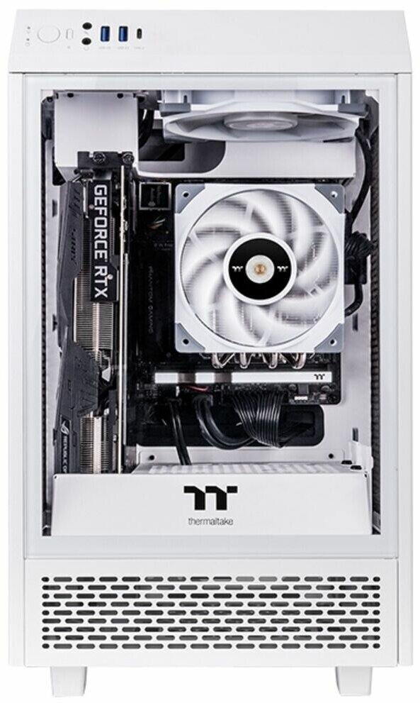 Вентилятор для корпуса Thermaltake CL-F117-PL12WT-A 120x120x25mm, 500-2000rpm, 58.35CFM, 22.3dBA, 4-pin PWM - фото №13