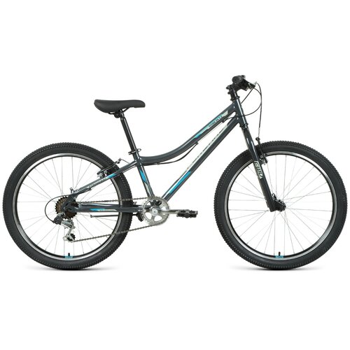 фото Велосипед forward titan 24 1.2 2021 рост 12" темно-серый/бирюзовый
