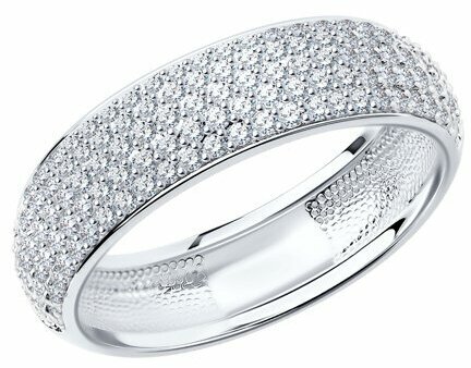 Кольцо Diamant online, белое золото, 585 проба, бриллиант