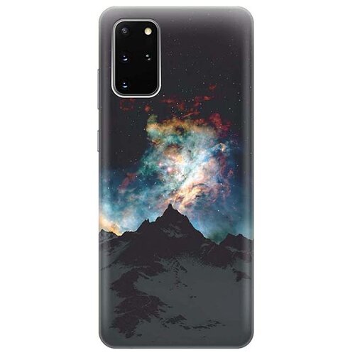 Ультратонкий силиконовый чехол-накладка для Samsung Galaxy S20+ с принтом Горы и звезды ультратонкий силиконовый чехол накладка для samsung galaxy s20 с принтом горы и небо