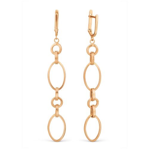Серьги красное золото, 585 проба