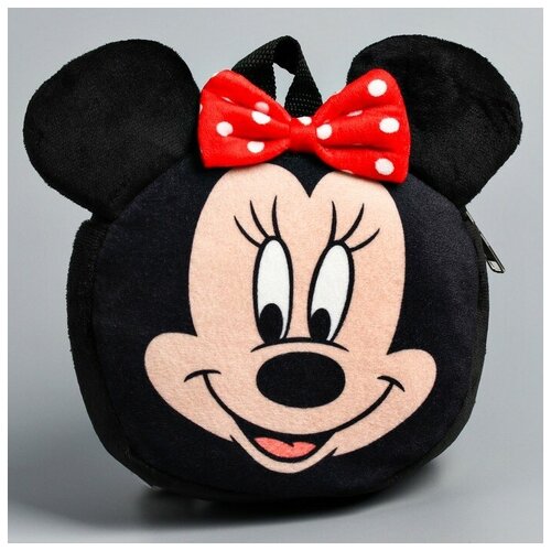 Disney Рюкзак детский плюшевый, 18,5 см х 5 см х 22 см Мышка, Минни Маус