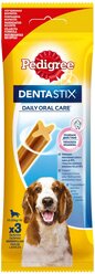 Лакомство для собак Pedigree Denta Stix для средних пород, 77 г