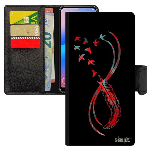 фото Чехол книжка на мобильный p30 lite, "бесконечность" infinite вселенная utaupia