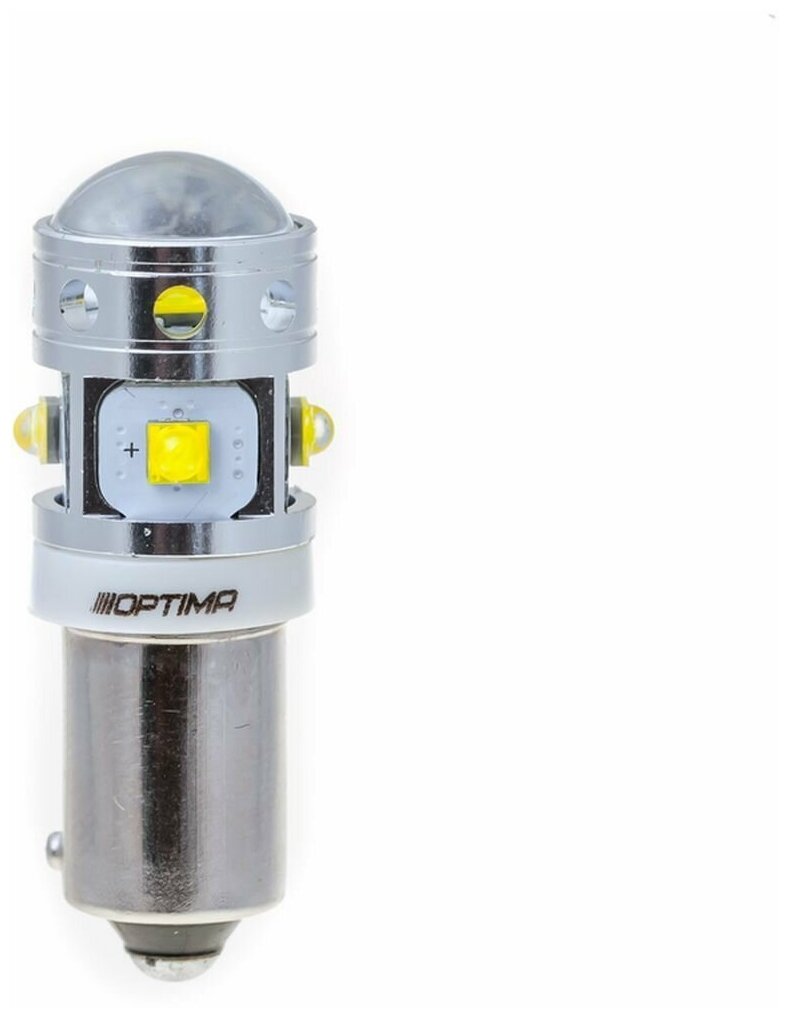 Светодиодная лампа H21W Optima MINI-CREE CAN CREE XB-D*6 5500K 12-24V (BAY9S) 1 штука