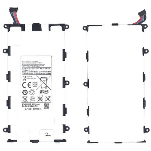 Аккумуляторная батарея SP4960C3B для Samsung Galaxy Tab GT-P6200 3.7V 14.8Wh системный разъем зарядки для samsung p3100 p3110 galaxy tab 2 7 0 p1000 p1010 galaxy tab 7 0 samsung tab