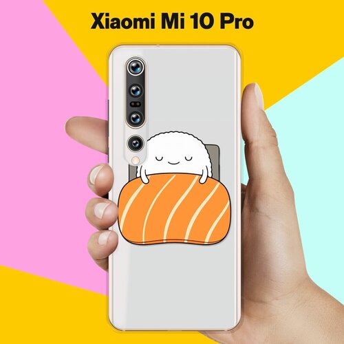 Силиконовый чехол Суши засыпает на Xiaomi Mi 10 Pro силиконовый чехол суши засыпает на honor 20 pro