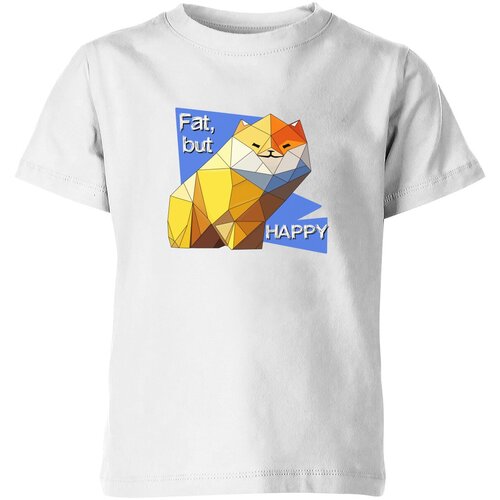 Футболка Us Basic, размер 8, белый мужская футболка летний кот толстый но счастливый l желтый