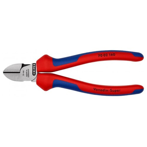 Бокорезы Knipex 70 02 160 SB в блистере 160 мм красный/синий