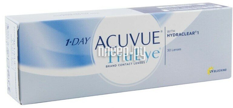 Контактные линзы 1 Day Acuvue TruEye with HydraClear, Однодневные, -3,75 / 14,2 / 8,5 / 30 шт.