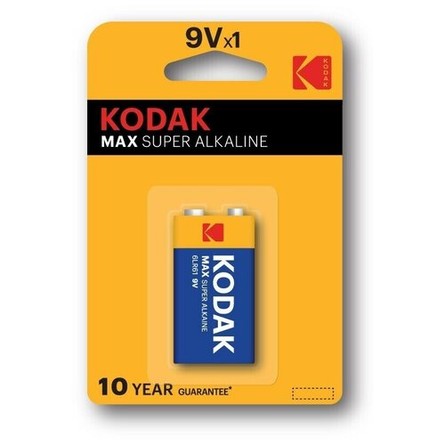 Батарейка Kodak MAX 6LR61-1BL батарейка алкалиновая longlife max power 6lr61 1bl 9в крона блистер 1 шт