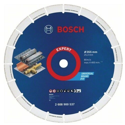 фото Алмазный диск diamond metal wheel 355х25.4 мм по металлу bosch 2608900537
