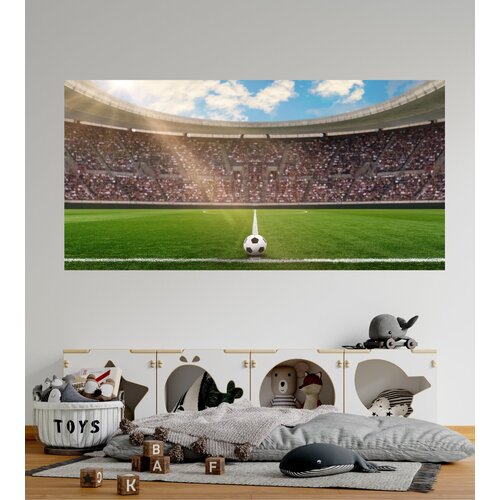 Фотообои Футбольное поле 100х200 см 2000₽