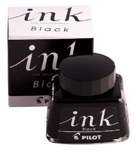 Чернила 30мл PILOT черные INK-30 (B)