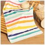 Полотенце пляжное ROZZYHOME "Rainbow stripes" 70*140 см,100%п/э, 250гр/м2,