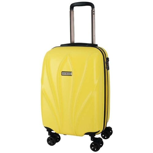 фото Чемодан eberhart, поликарбонат, пластик, 42 л, размер s, желтый