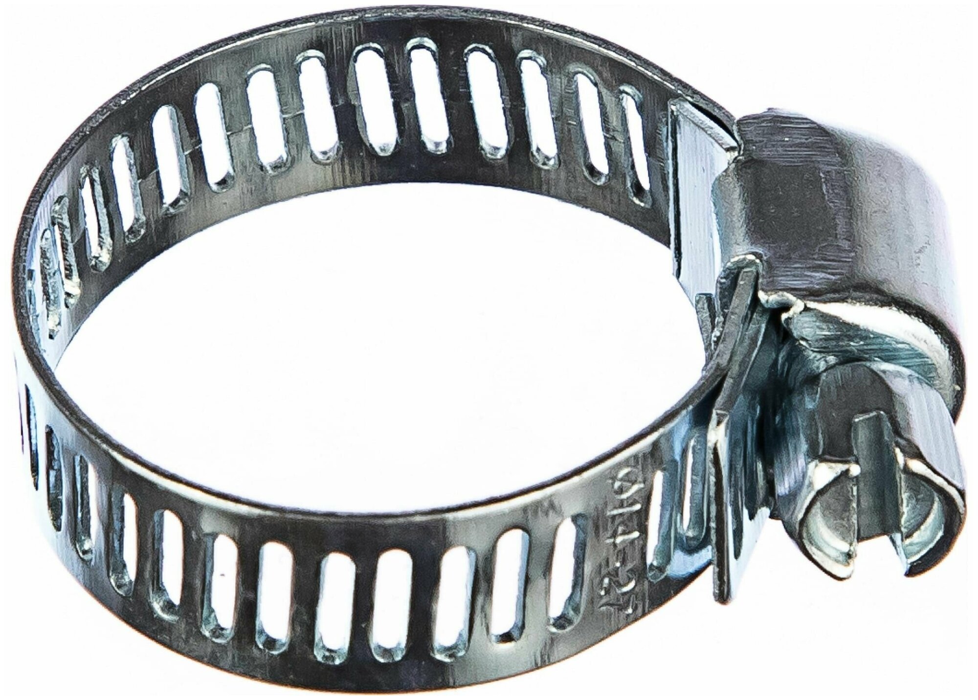 фото Хомут обжимной QUATTRO ELEMENTI 14-27 мм, оцинкованный, 4 шт.