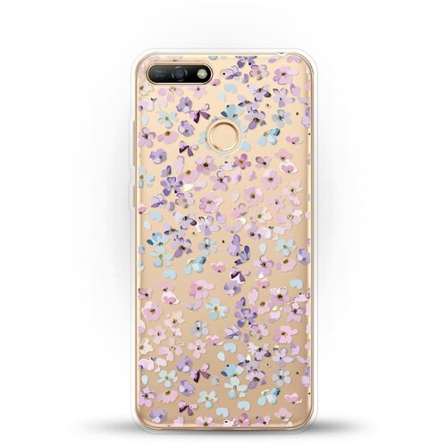 фото Силиконовый чехол цветочки на honor 7c andy & paul
