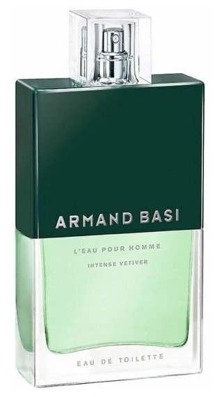 Мужская туалетная вода Armand Basi L eau Pour Homme Intense Vetiver, 75 мл