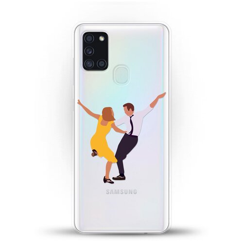 фото Силиконовый чехол миа и себастьян на samsung galaxy a21s andy & paul