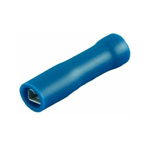 10шт/уп, Клемма ножевая F2.8х0.50мм, 1.50-2.50мм2, полностью изолированная, под обжим, синяя, Definum DF-TF28-F05-BU-10PC
