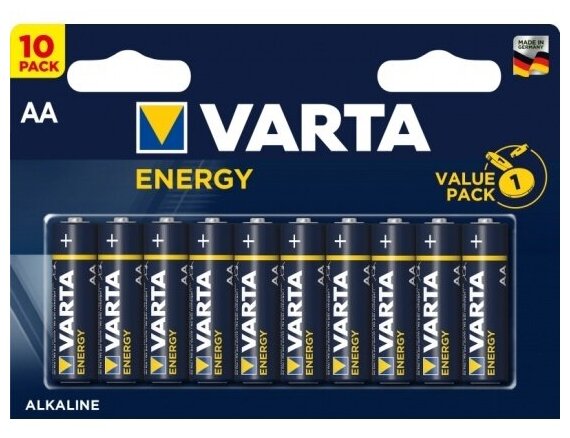 Батарейка VARTA ENERGY AA Alkaline 10шт