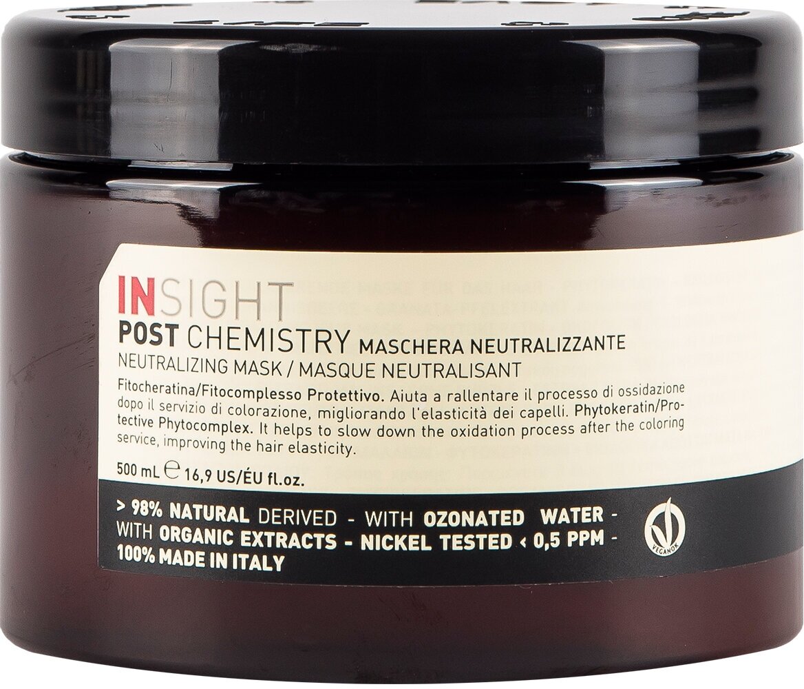 Маска нейтрализирующая с фитокератином для волос Insight Post Chemistry Neutralizing Mask