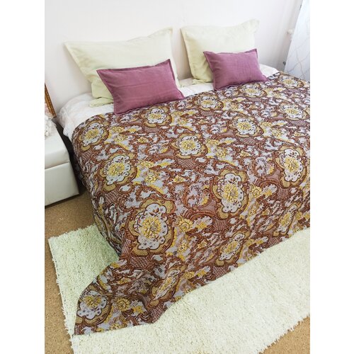 Покрывало Кружева, Гобелен Желтые розы на сером фоне с размером: 140х200