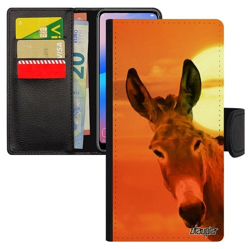 фото Чехол книжка для мобильного galaxy s8, "осел" упрямец животное utaupia