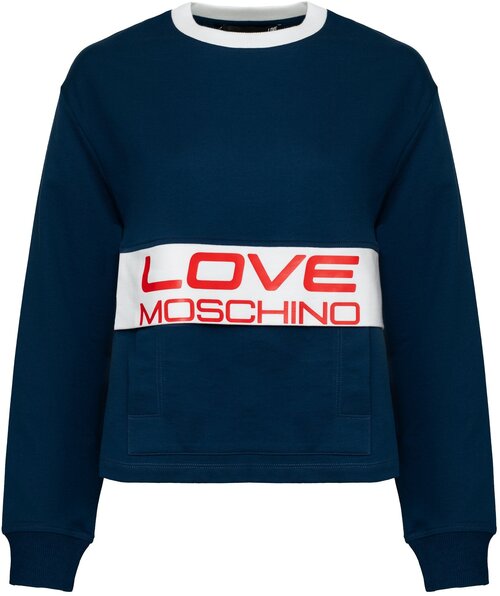 Джемпер LOVE MOSCHINO, размер 44, синий