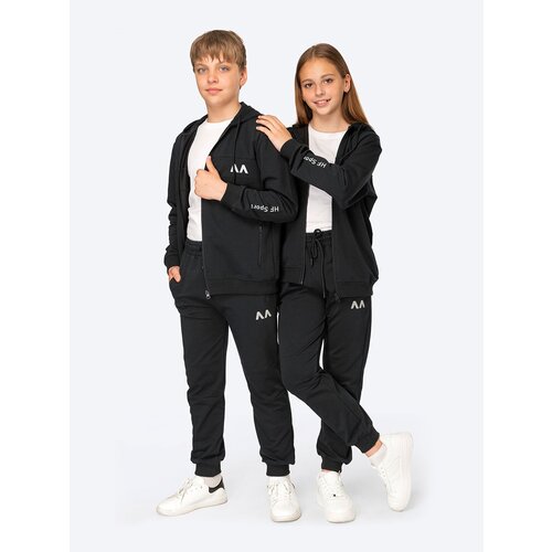 Комплект одежды HappyFox, размер 128, черный костюм спортивный для мальчика рост 152 см цвет чёрный