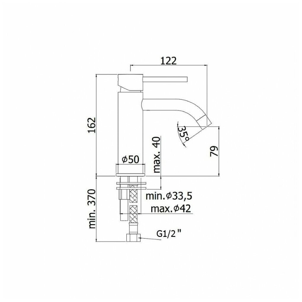 Смеситель Paffoni Light LIG071CR для раковины