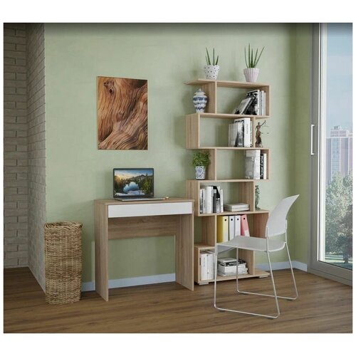 Мебель-комплекс Нордик исп1 Дуб сонома светлыйБелая Аляска 1 уп 3048₽