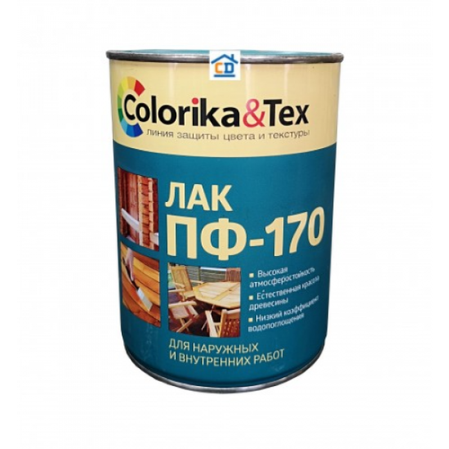 Лак ПФ-170 Colorika&Tex глянцевый 0,8 л лак пф 170 colorika