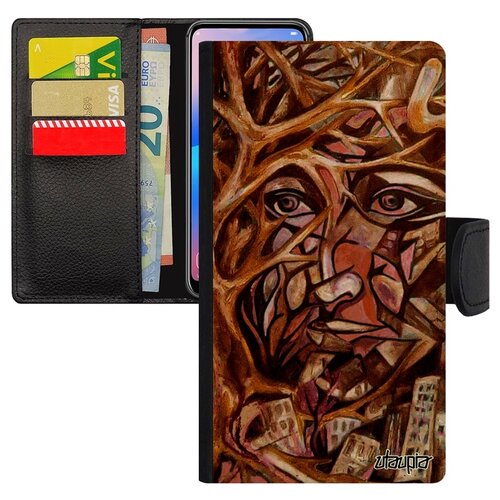 фото Чехол-книжка на мобильный galaxy s10e, "взгляд" портрет лицо utaupia